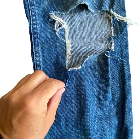Everlane Lightweight distressed THE SUMMER JEAN Straight Jeans Classic Size 25 - Picture 11 of 16